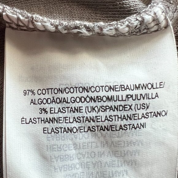 Boat neck 3/4 sleeve taupee t-shirt - Picture 4 of 4